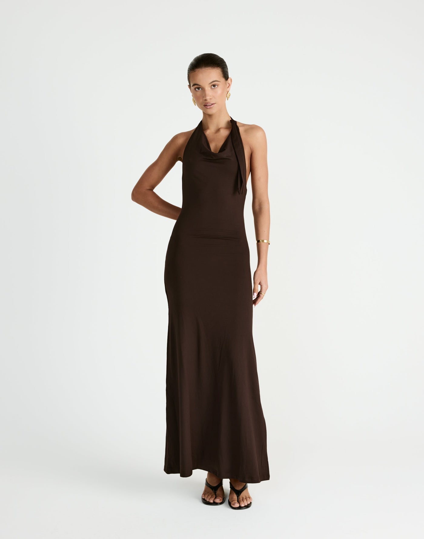 Jairo Maxi Dress (Chocolate) - CHARCOAL Exclusive - - Women's Dress - Charcoal Clothing