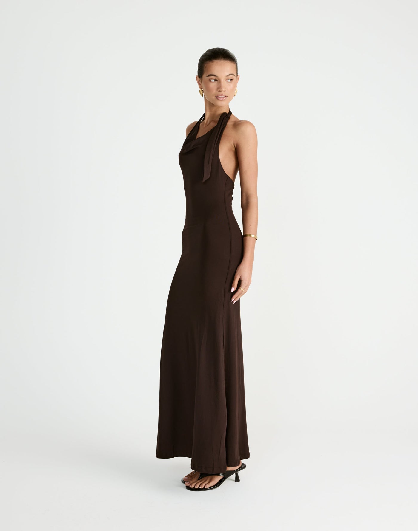 Jairo Maxi Dress (Chocolate) - CHARCOAL Exclusive - - Women's Dress - Charcoal Clothing