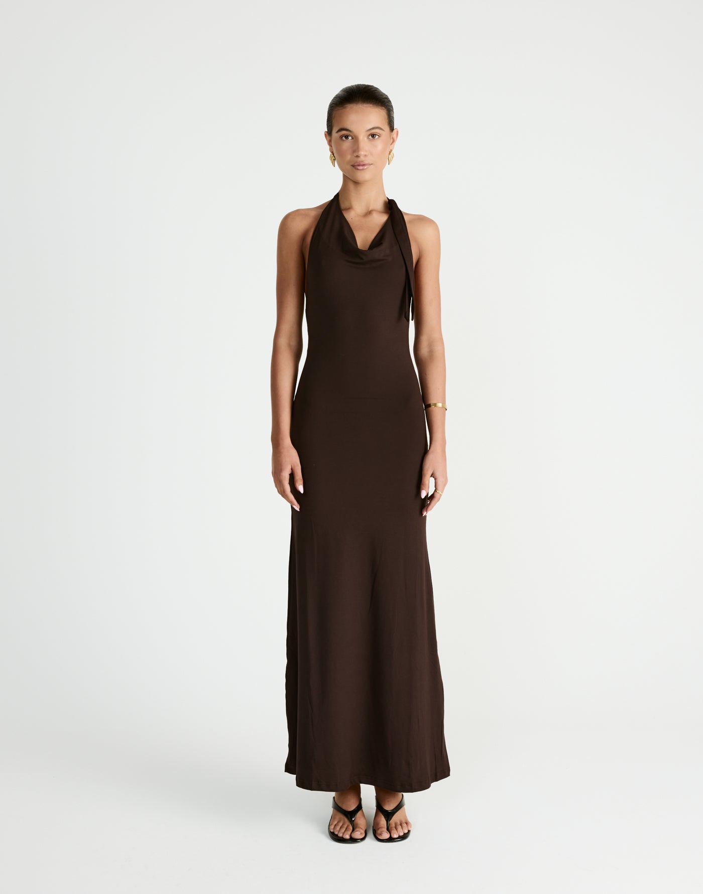 Jairo Maxi Dress (Chocolate) - CHARCOAL Exclusive - - Women's Dress - Charcoal Clothing
