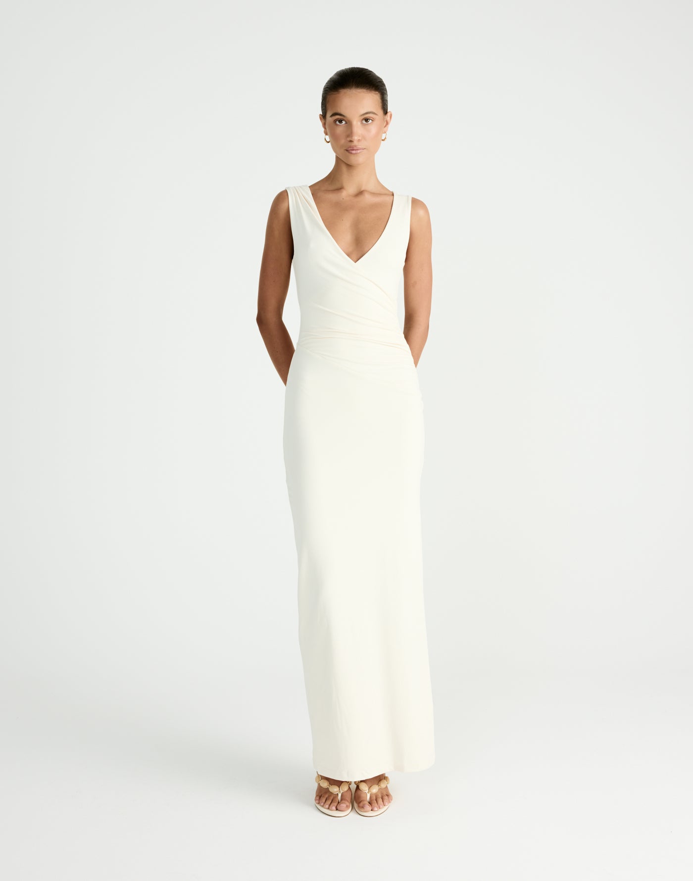 Cory Maxi Dress (Oat) - CHARCOAL Exclusive - - Women's Dress - Charcoal Clothing