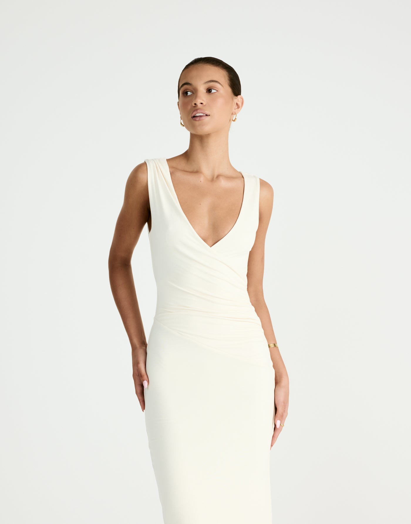 Cory Maxi Dress (Oat) - CHARCOAL Exclusive - - Women's Dress - Charcoal Clothing
