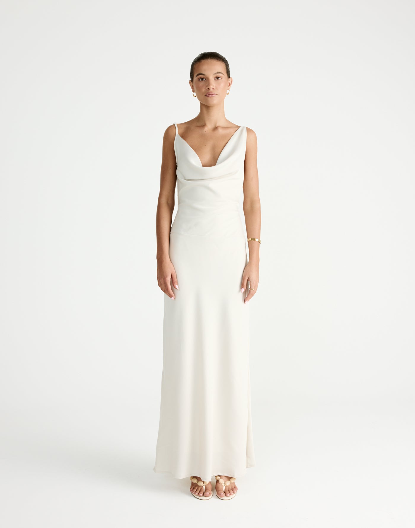 Adley Maxi Dress (Oat) | By CHARCOAL - - Women's Dress - Charcoal Clothing