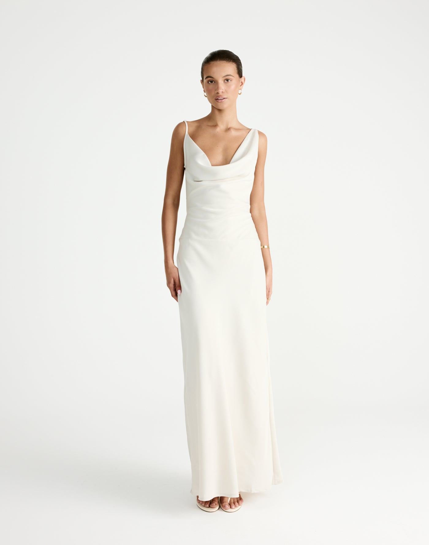 Adley Maxi Dress (Oat) | By CHARCOAL - - Women's Dress - Charcoal Clothing