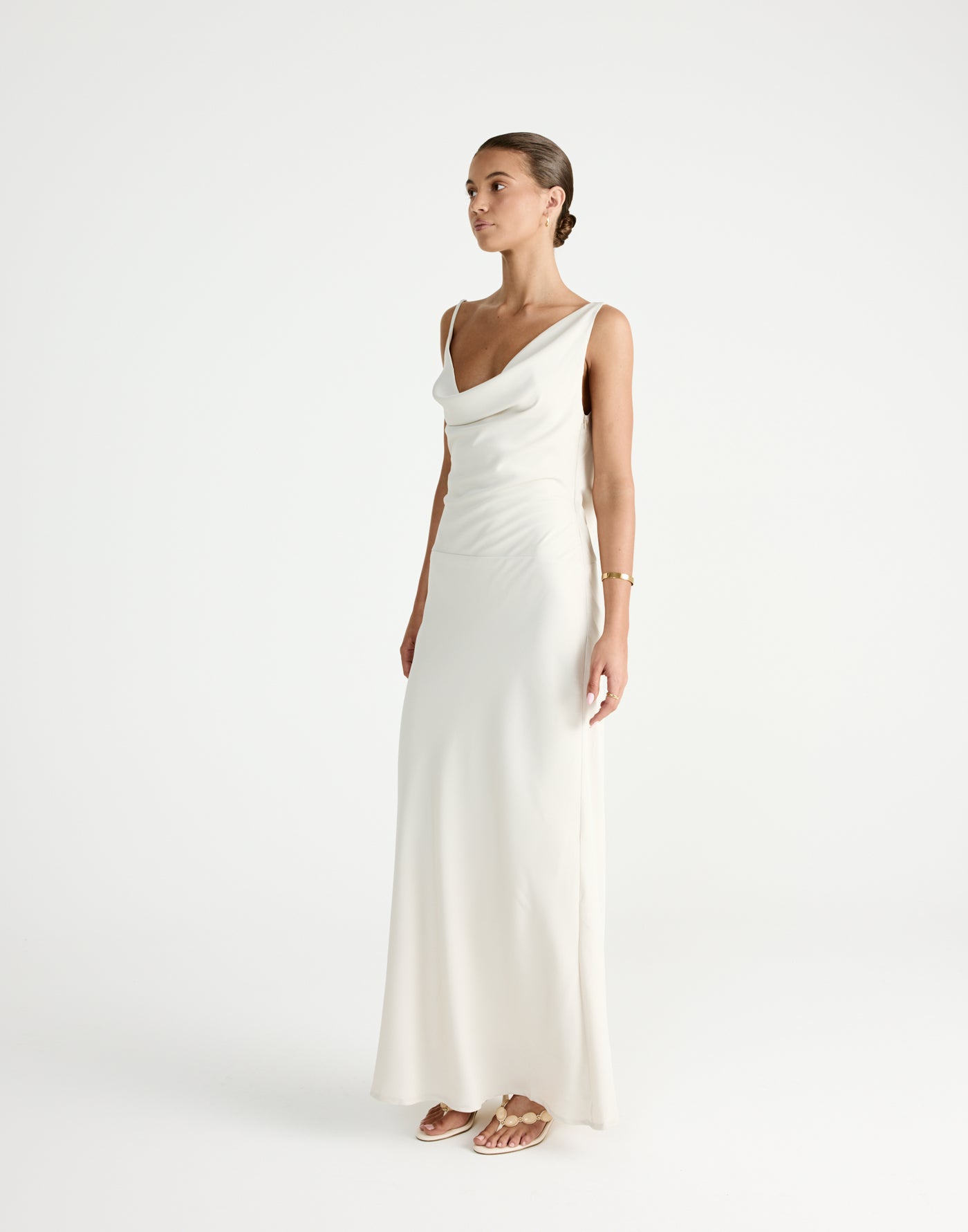 Adley Maxi Dress (Oat) | By CHARCOAL - - Women's Dress - Charcoal Clothing