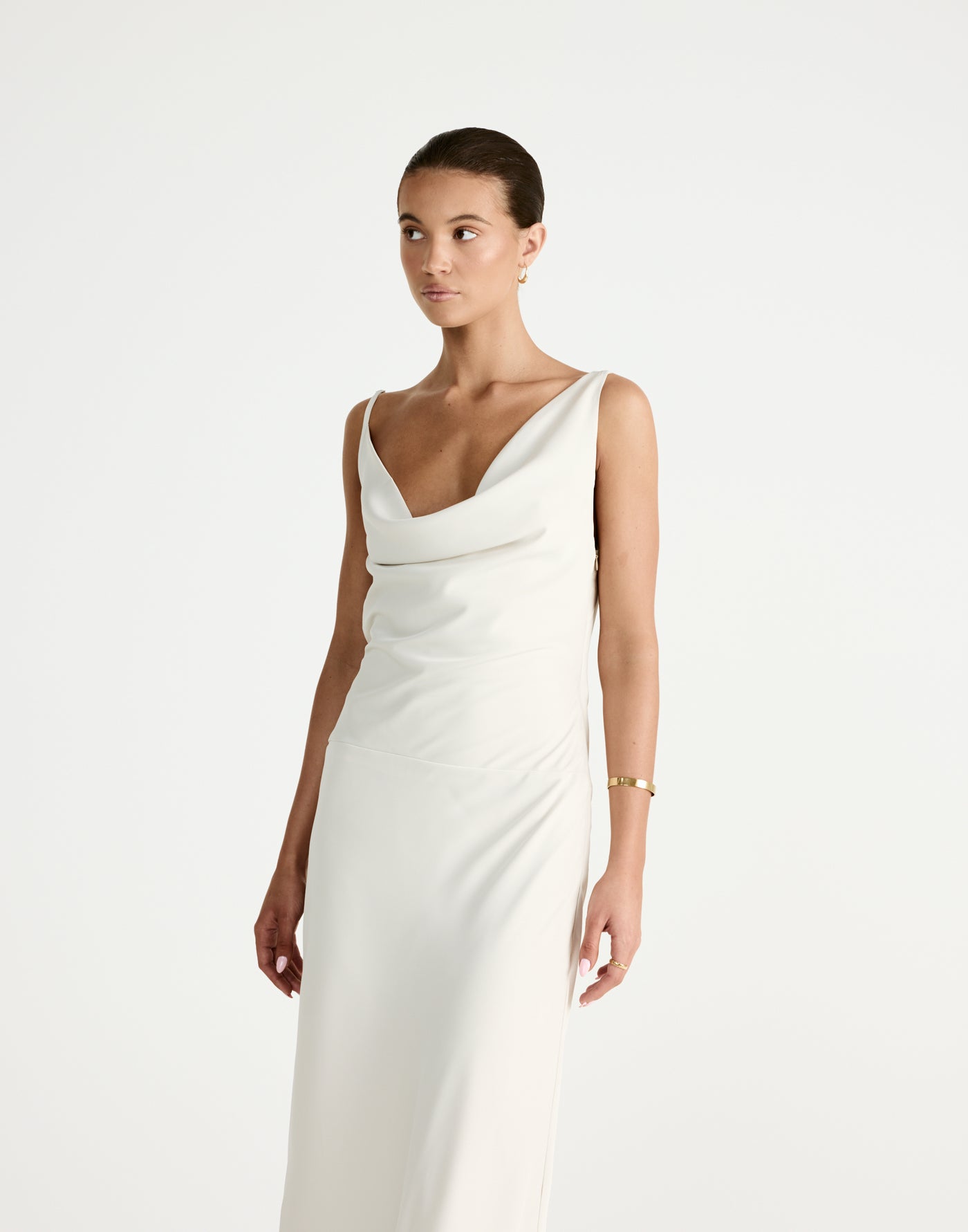 Adley Maxi Dress (Oat) | By CHARCOAL - - Women's Dress - Charcoal Clothing