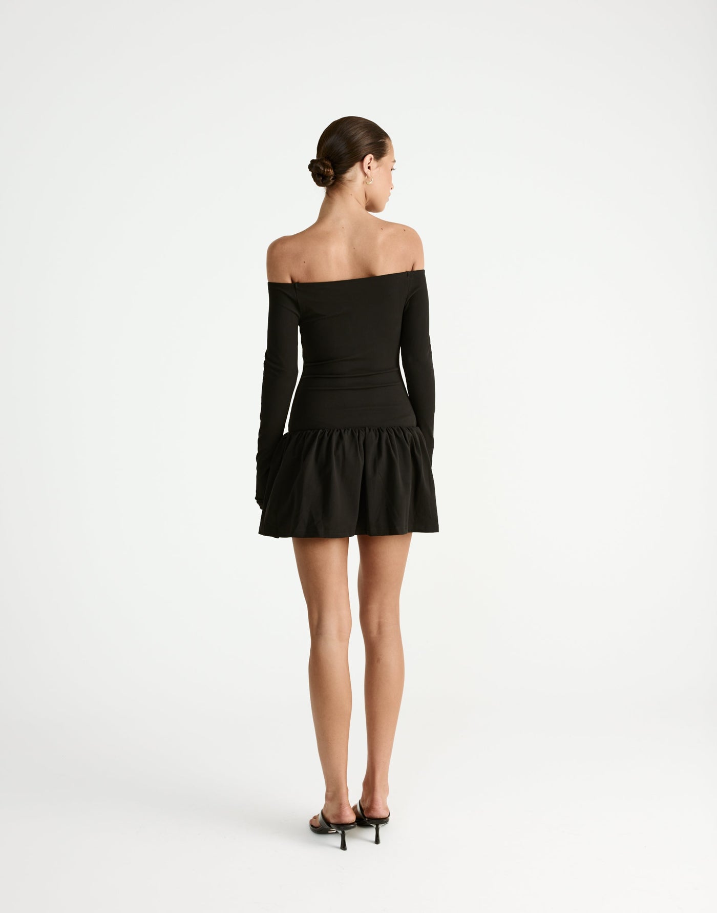 Yanna Long Sleeve Mini Dress (Black) - CHARCOAL Exclusive - - Women's Dress - Charcoal Clothing