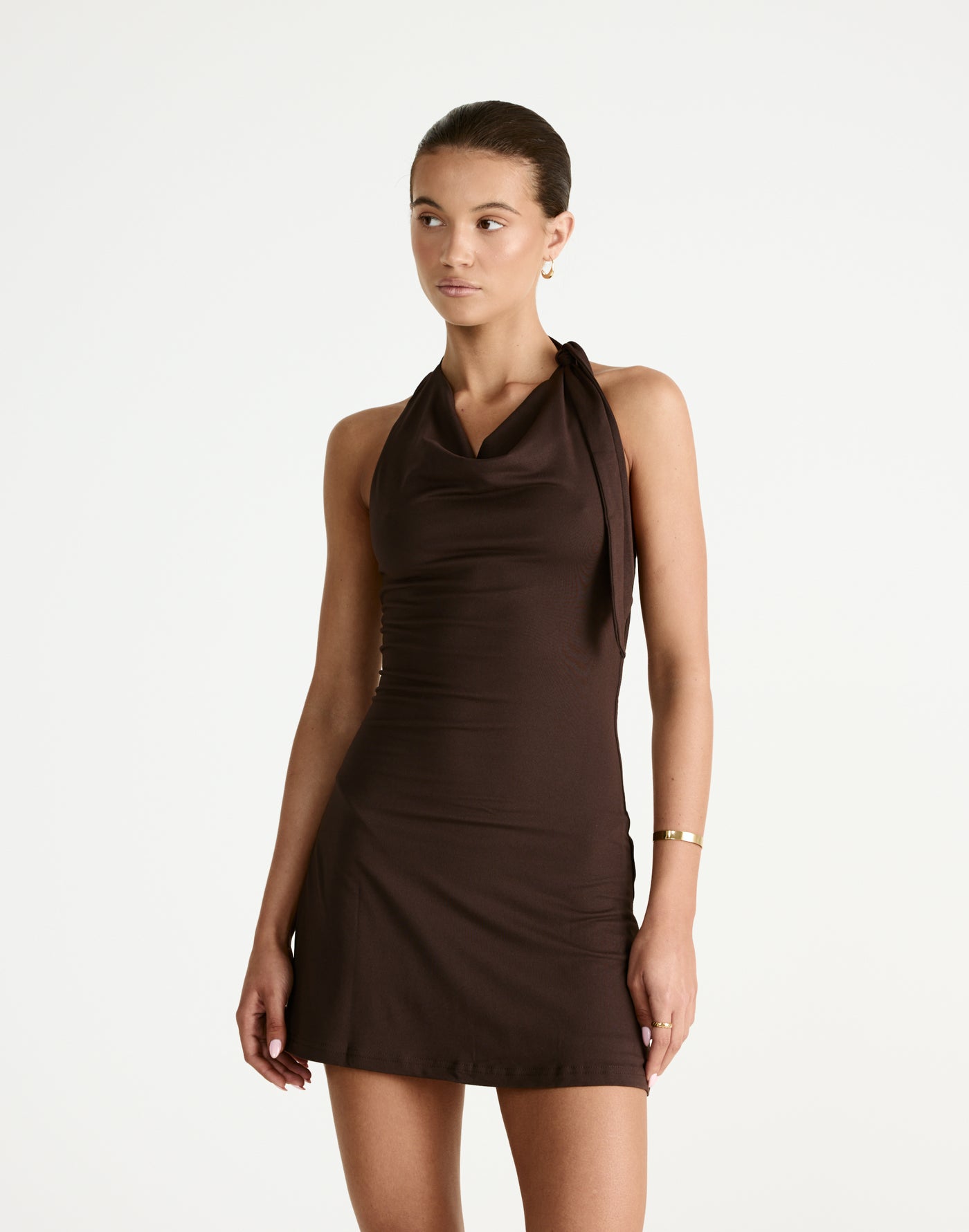 Jairo Mini Dress (Chocolate) - CHARCOAL Exclusive - - Women's Dress - Charcoal Clothing