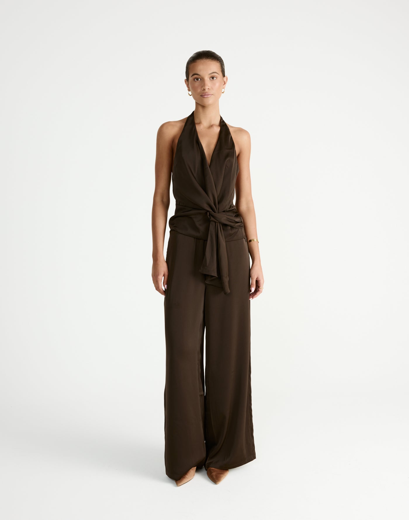 Belinda Pants (Chocolate) | By CHARCOAL - - Women's Pants - Charcoal Clothing