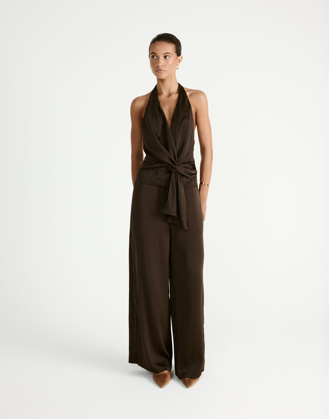 Belinda Pants (Chocolate) | By CHARCOAL - - Women's Pants - Charcoal Clothing