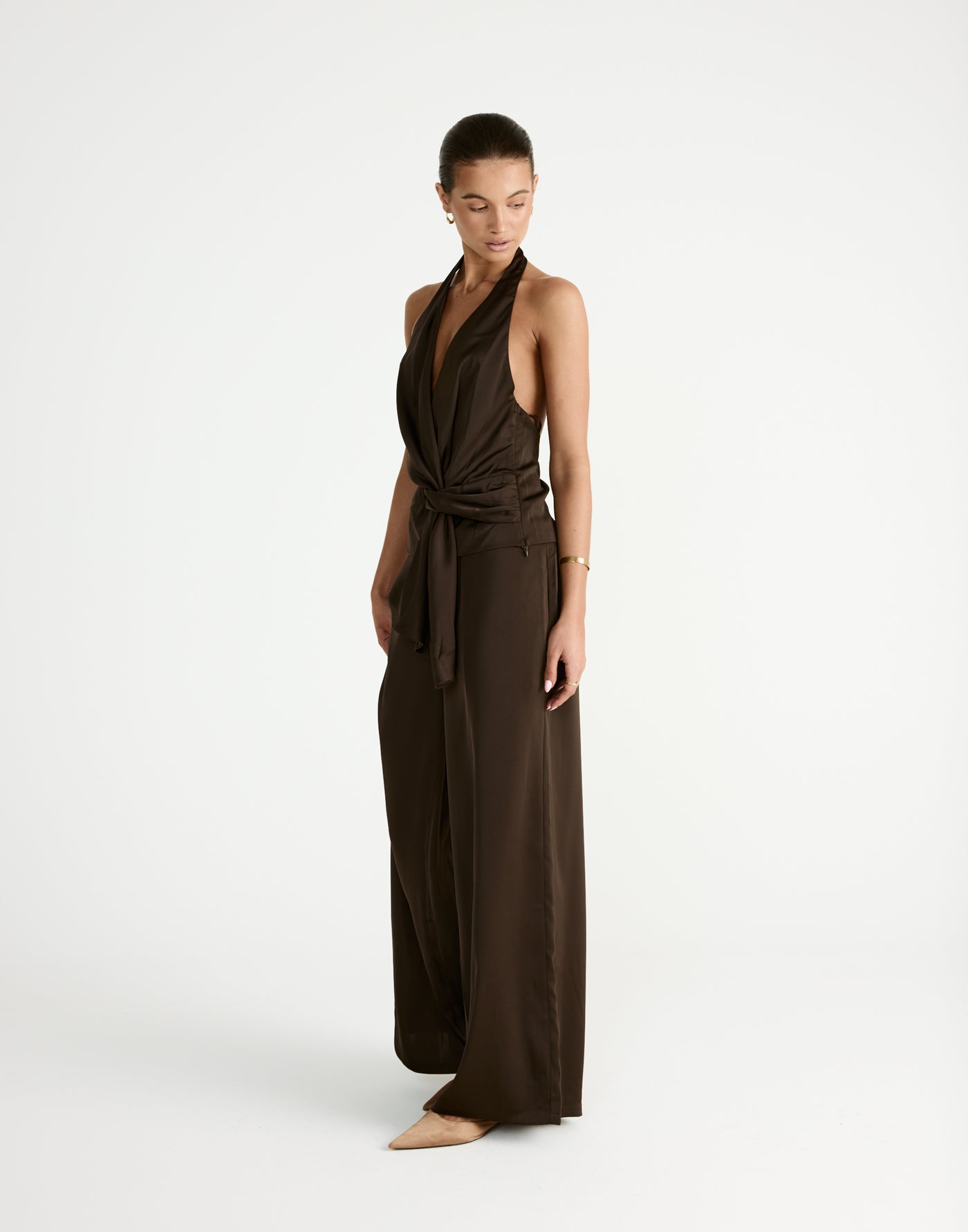 Belinda Pants (Chocolate) | By CHARCOAL - - Women's Pants - Charcoal Clothing