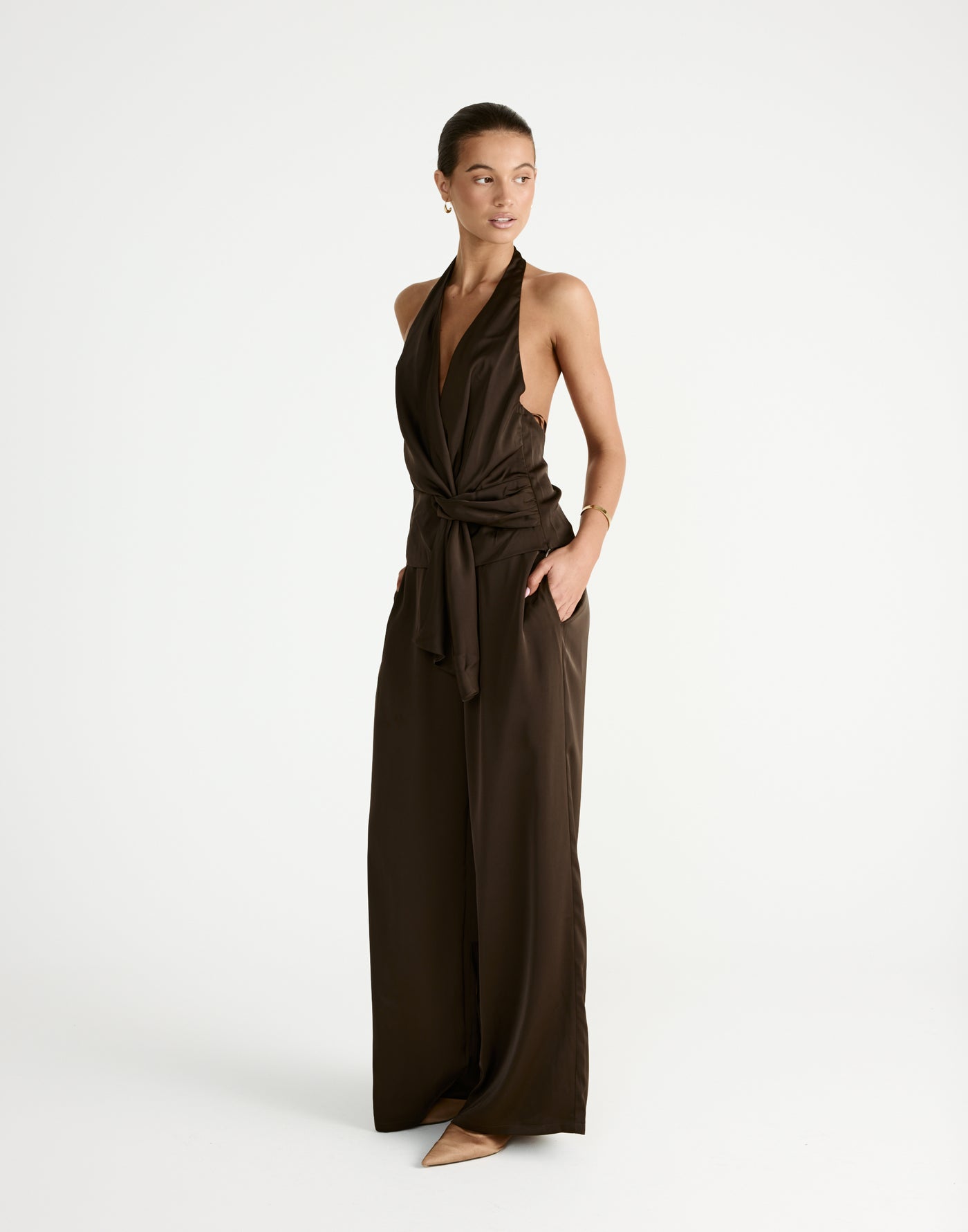Belinda Pants (Chocolate) | By CHARCOAL - - Women's Pants - Charcoal Clothing