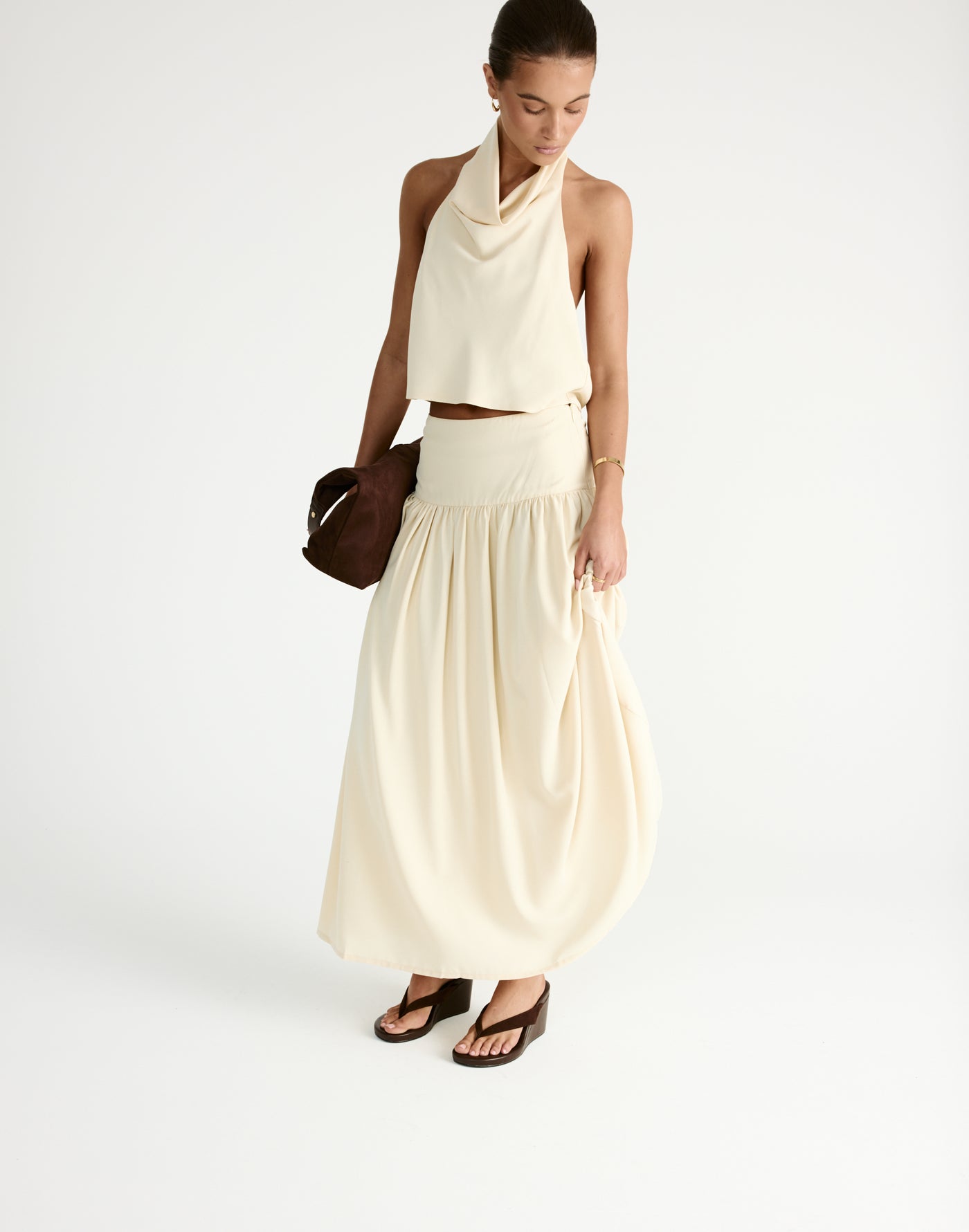 Flynn Maxi Skirt (Butter) - CHARCOAL Exclusive - - Women's Skirt - Charcoal Clothing