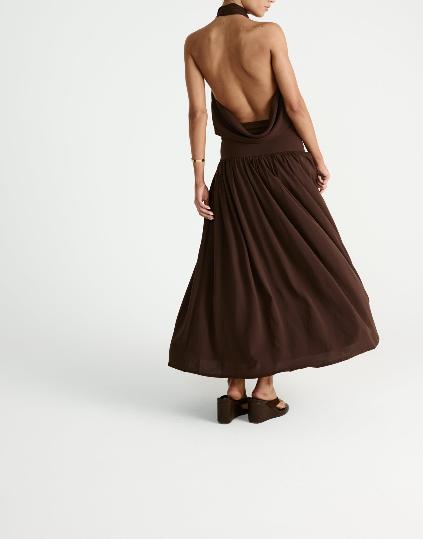 Flynn Maxi Skirt (Chocolate) | CHARCOAL Exclusive - - Women's Skirt - Charcoal Clothing