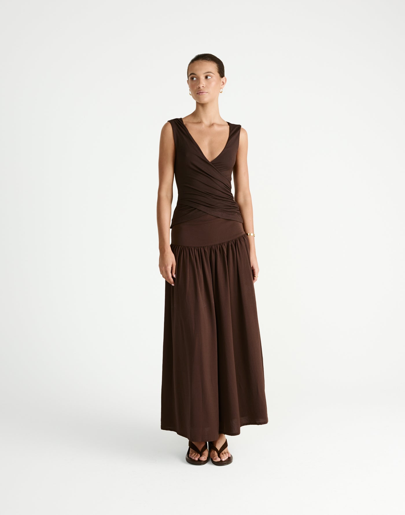 Cory Top (Chocolate) - CHARCOAL Exclusive - - Women's Top - Charcoal Clothing