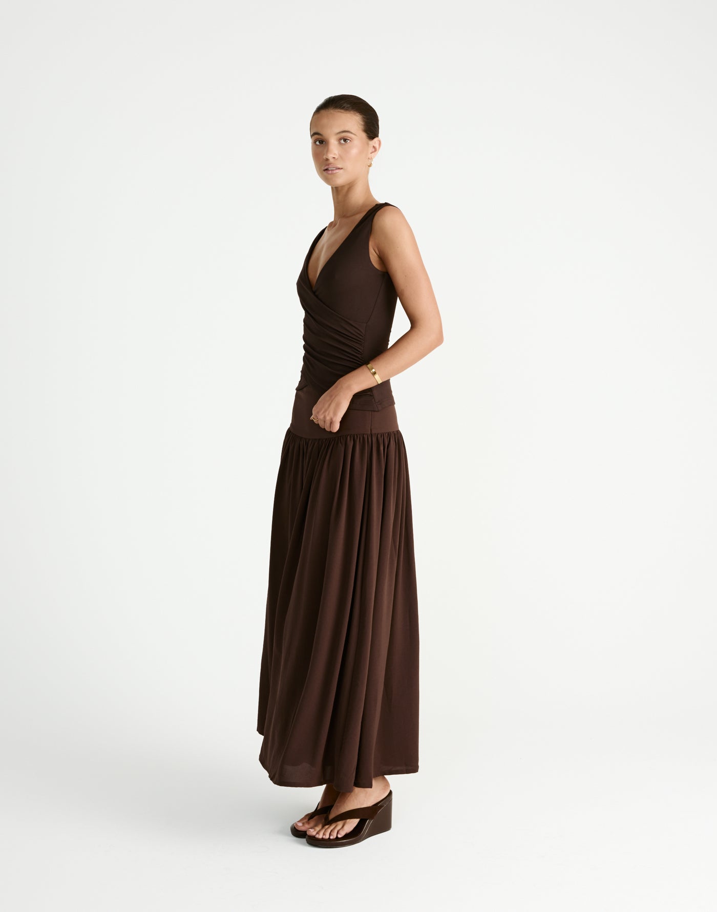 Cory Top (Chocolate) - CHARCOAL Exclusive - - Women's Top - Charcoal Clothing