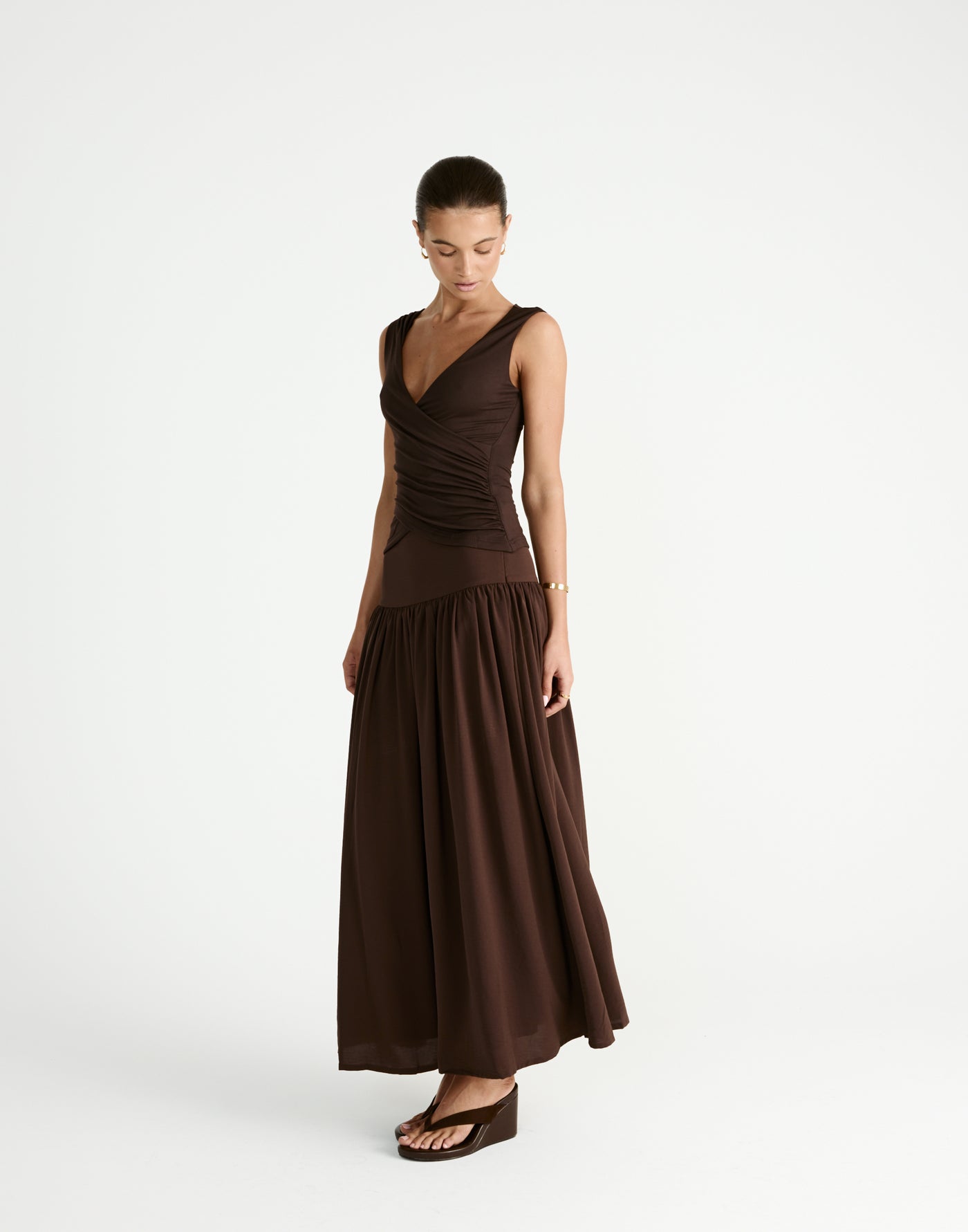 Cory Top (Chocolate) - CHARCOAL Exclusive - - Women's Top - Charcoal Clothing