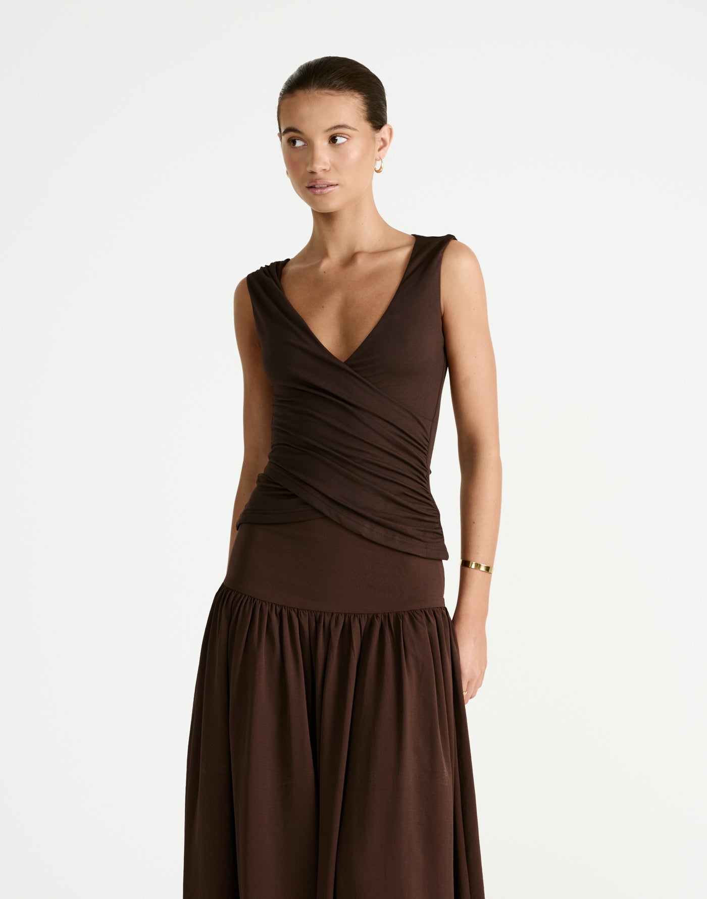 Cory Top (Chocolate) - CHARCOAL Exclusive - - Women's Top - Charcoal Clothing