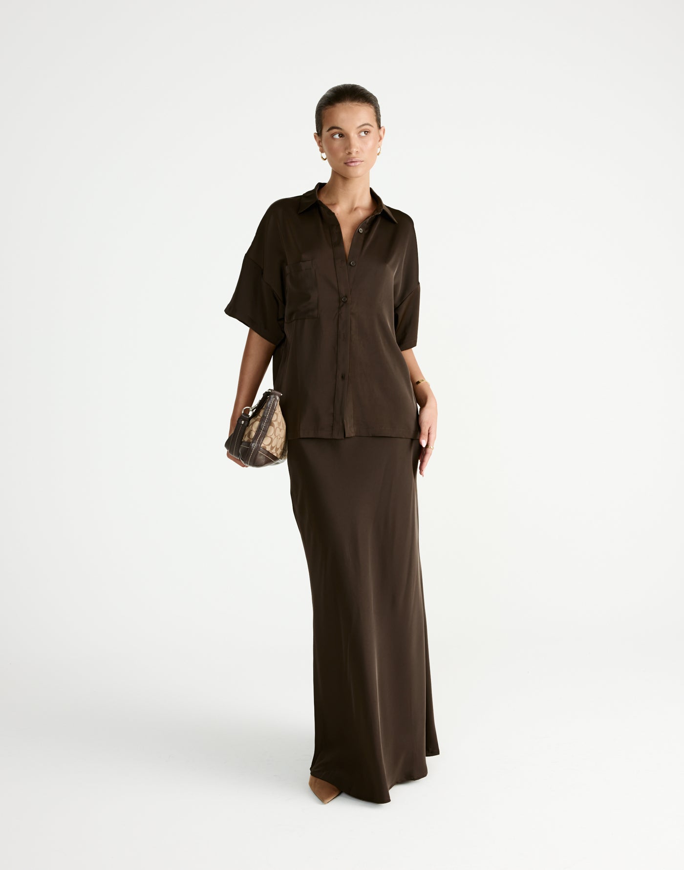Morena Top (Chocolate) | By CHARCOAL - - Women's Top - Charcoal Clothing