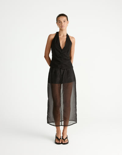 Shai Top (Black) | CHARCOAL Exclusive - - Women's Top - Charcoal Clothing