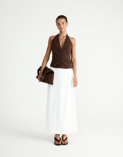 Shai Top (Chocolate) | CHARCOAL Exclusive - - Women's Top - Charcoal Clothing