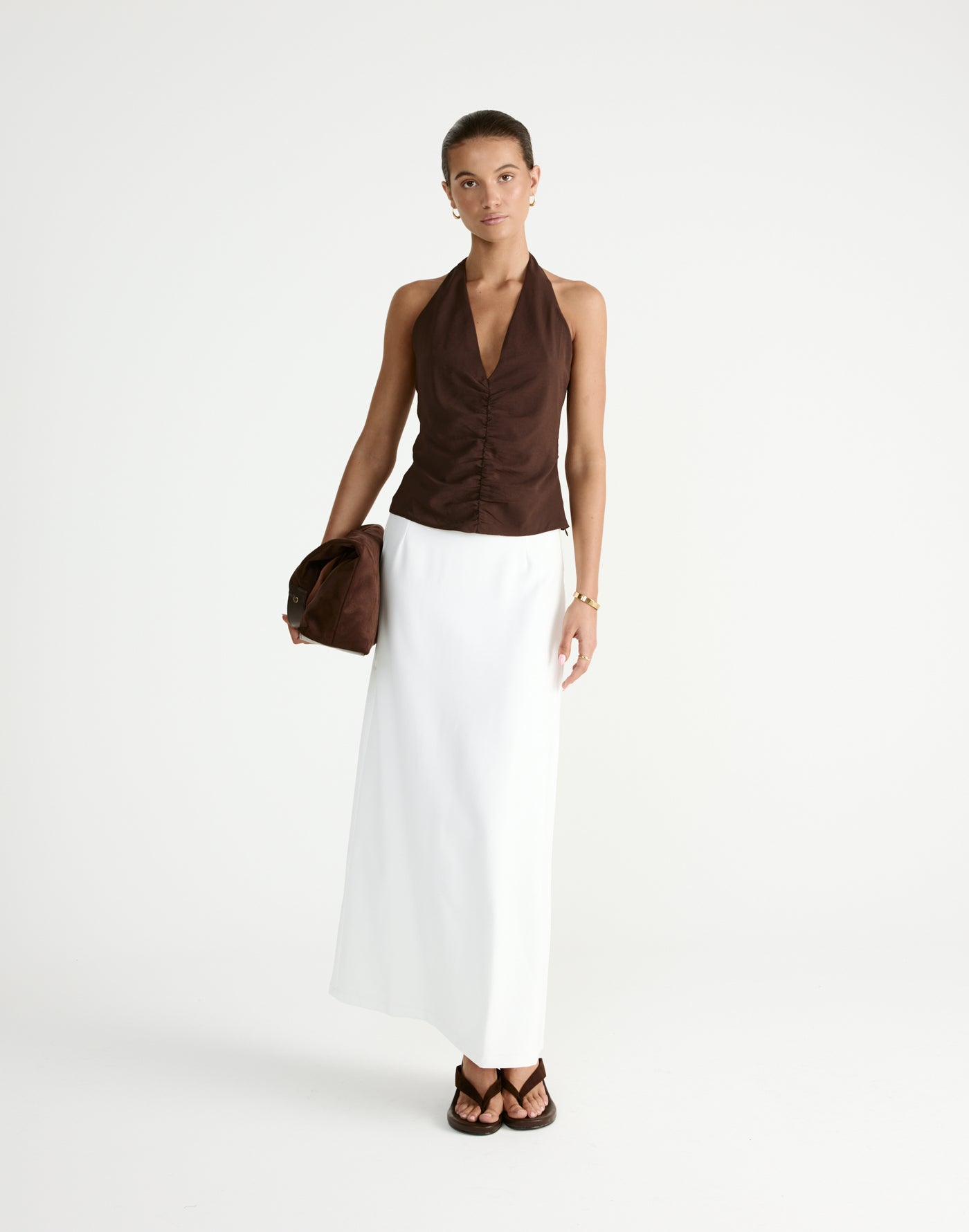 Shai Top (Chocolate) | CHARCOAL Exclusive - - Women's Top - Charcoal Clothing