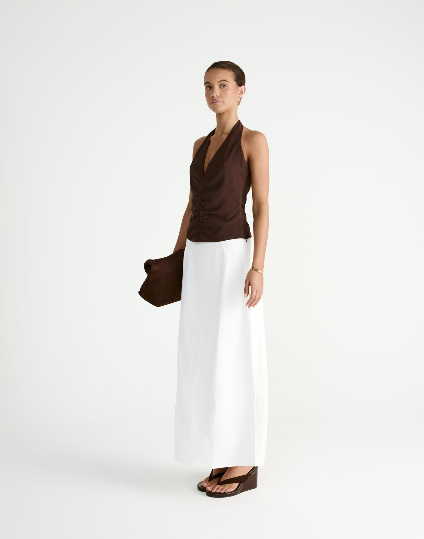 Shai Top (Chocolate) | CHARCOAL Exclusive - - Women's Top - Charcoal Clothing