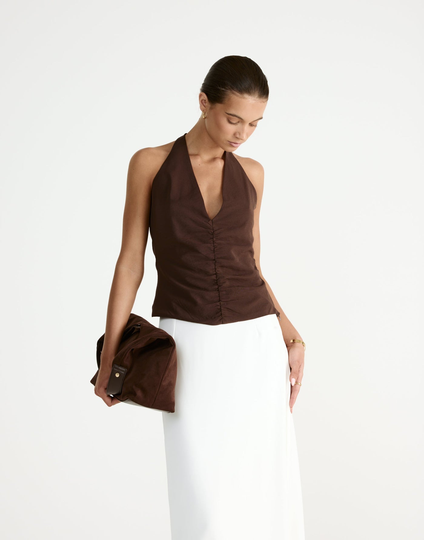 Shai Top (Chocolate) | CHARCOAL Exclusive - - Women's Top - Charcoal Clothing