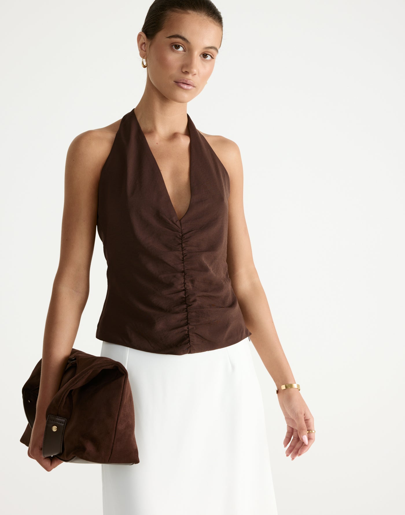 Shai Top (Chocolate) | CHARCOAL Exclusive - - Women's Top - Charcoal Clothing
