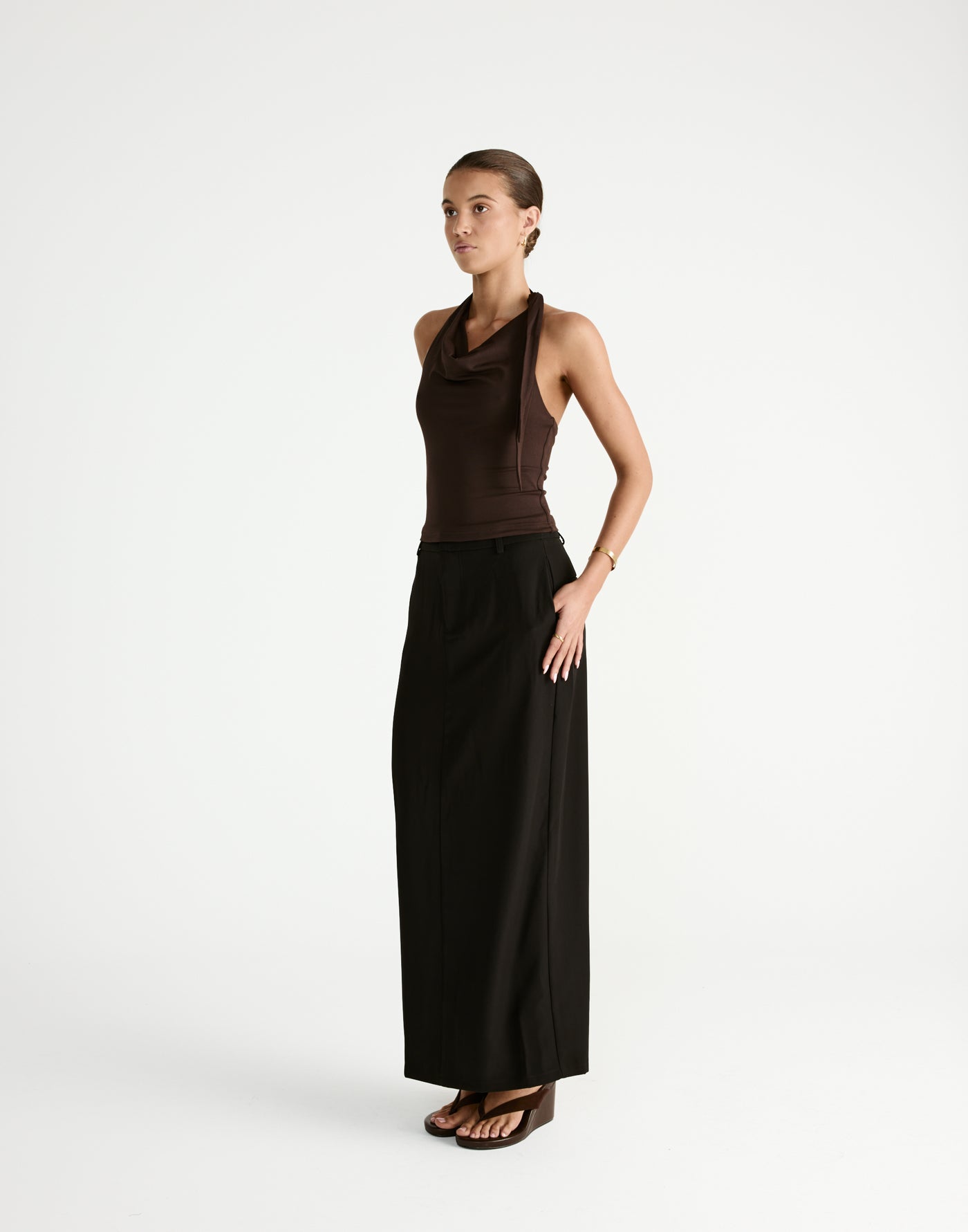 Jairo Top (Chocolate) - CHARCOAL Exclusive - - Women's Top - Charcoal Clothing