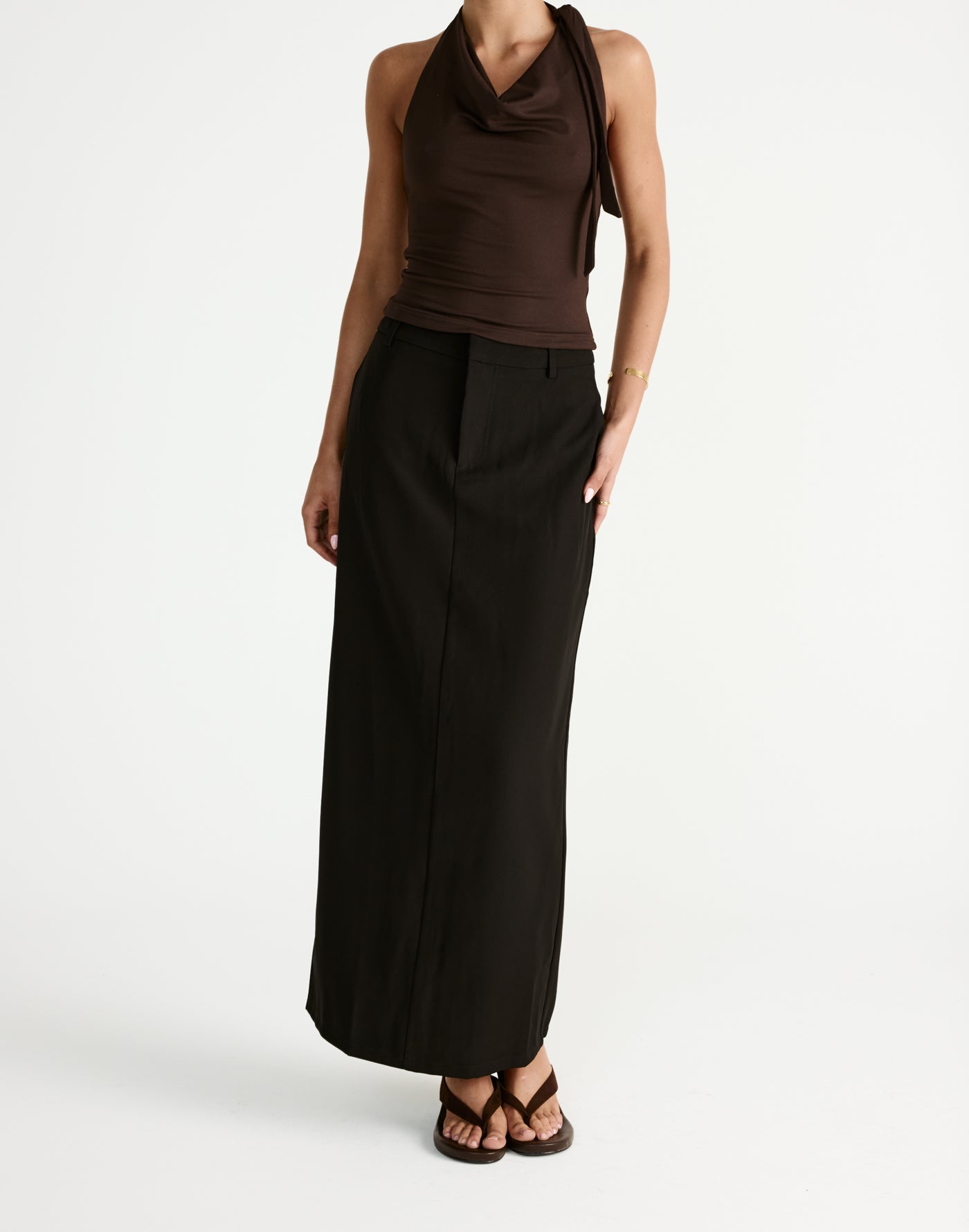 Jairo Top (Chocolate) - CHARCOAL Exclusive - - Women's Top - Charcoal Clothing