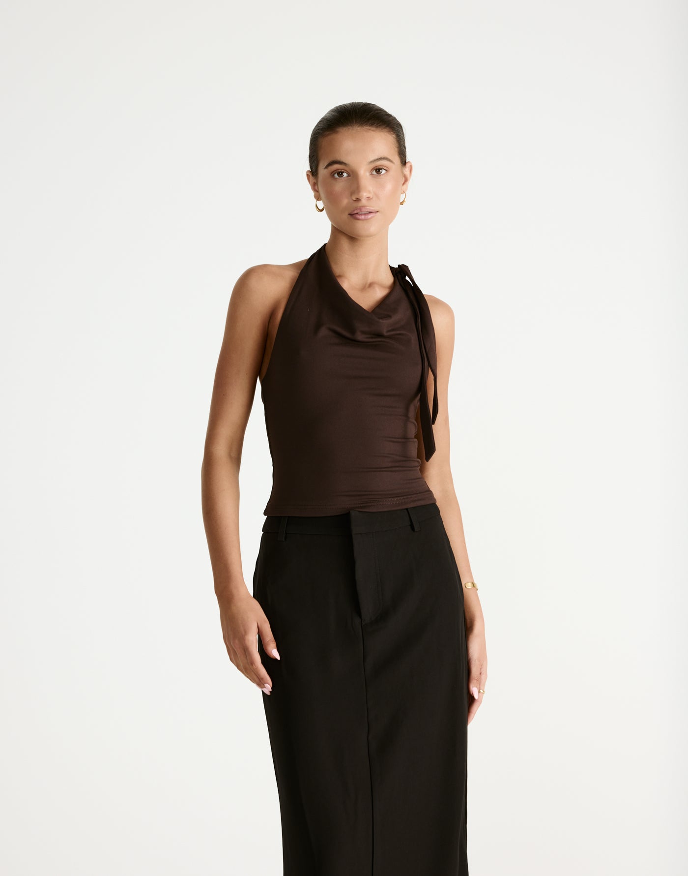 Jairo Top (Chocolate) - CHARCOAL Exclusive - - Women's Top - Charcoal Clothing