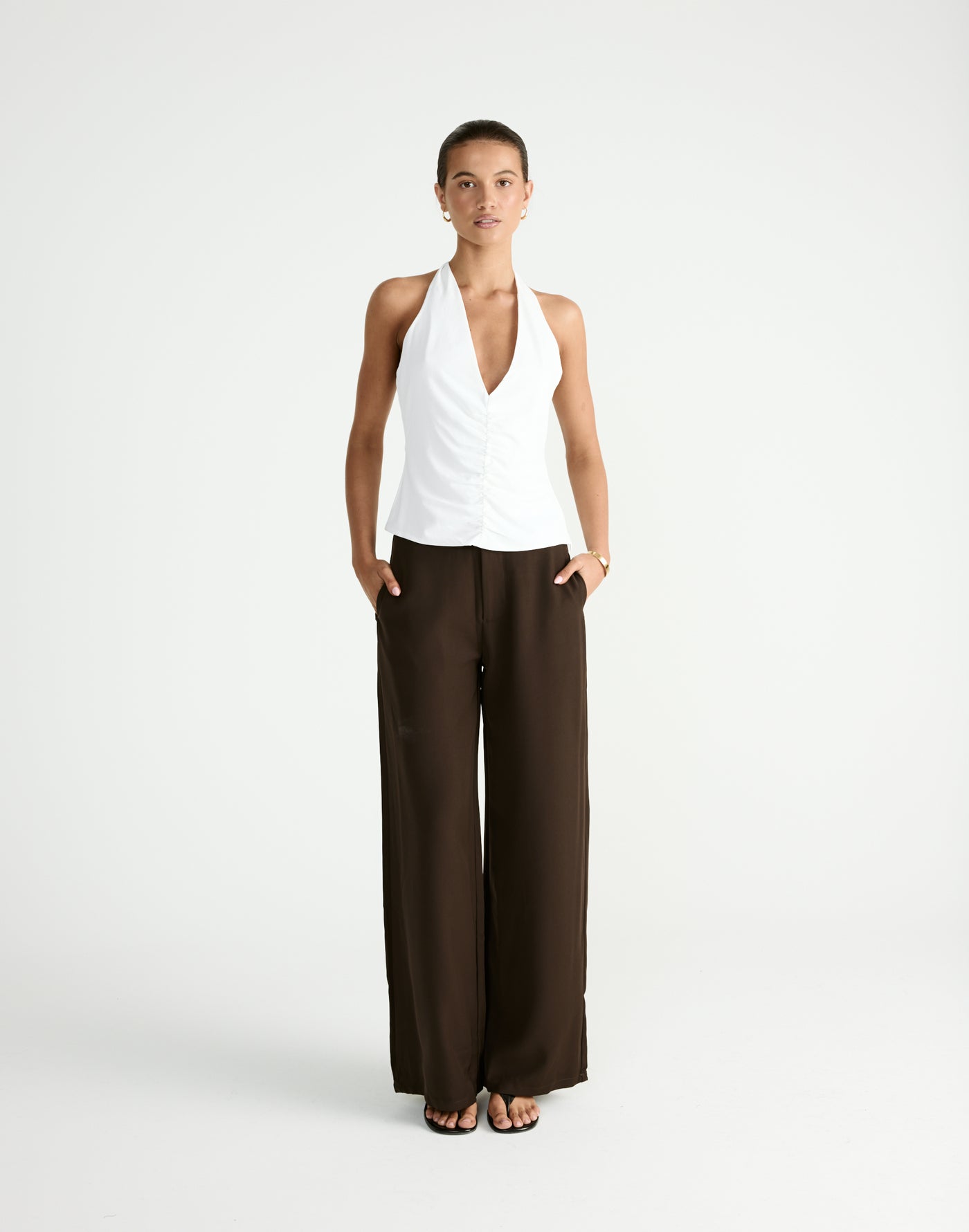 Darby Pants (Chocolate) | By CHARCOAL - - Women's Pants - Charcoal Clothing