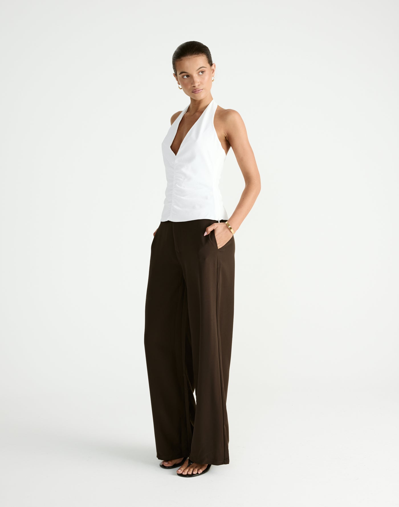 Darby Pants (Chocolate) | By CHARCOAL - - Women's Pants - Charcoal Clothing