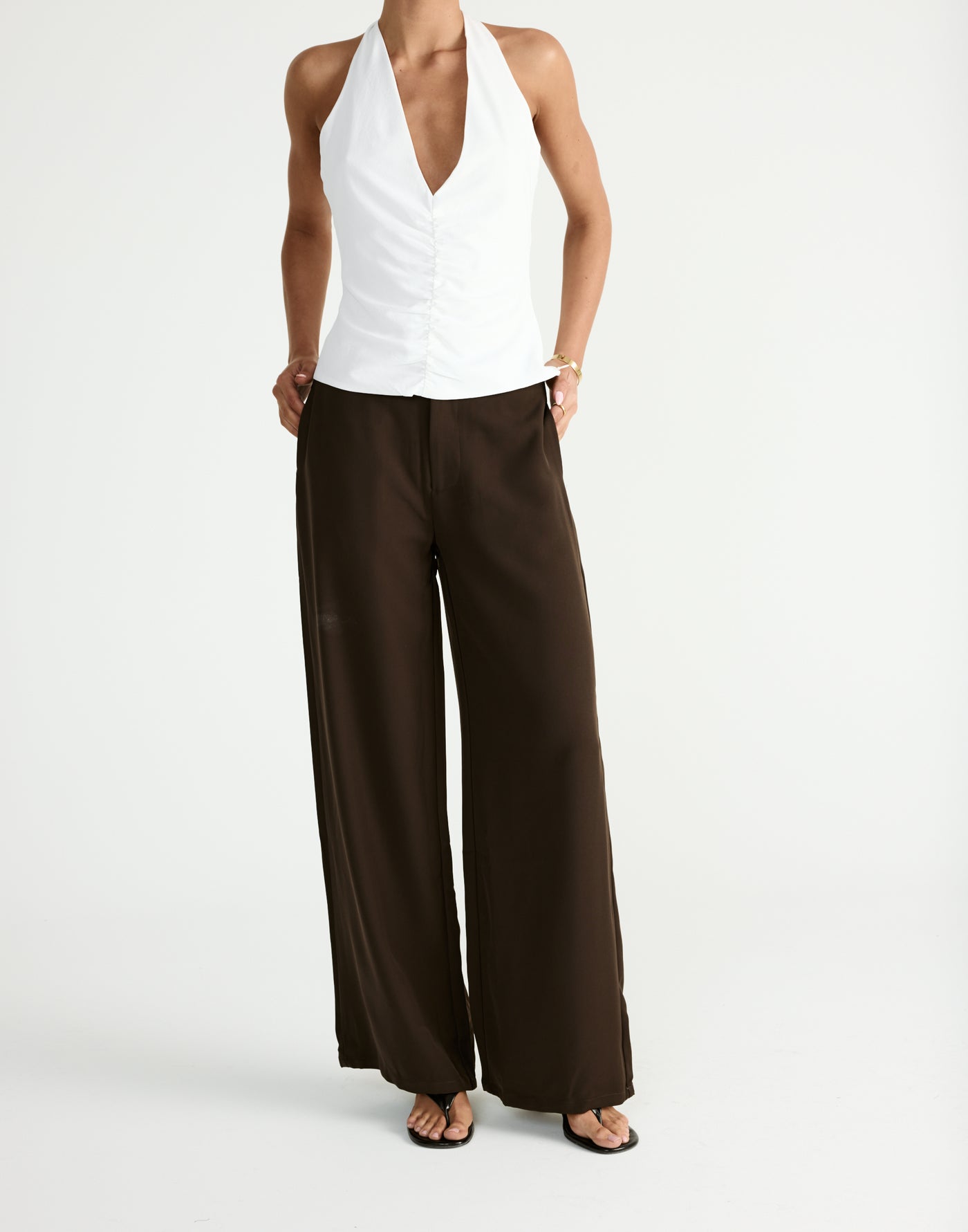 Darby Pants (Chocolate) | By CHARCOAL - - Women's Pants - Charcoal Clothing