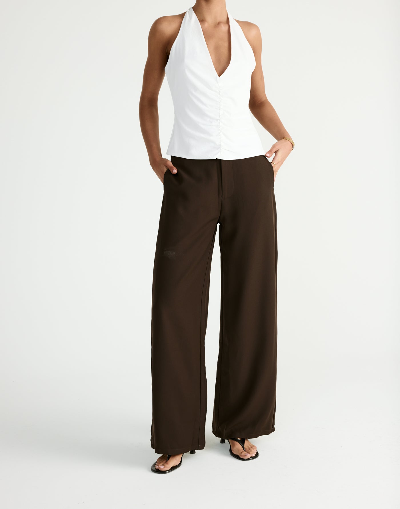 Darby Pants (Chocolate) | By CHARCOAL - - Women's Pants - Charcoal Clothing