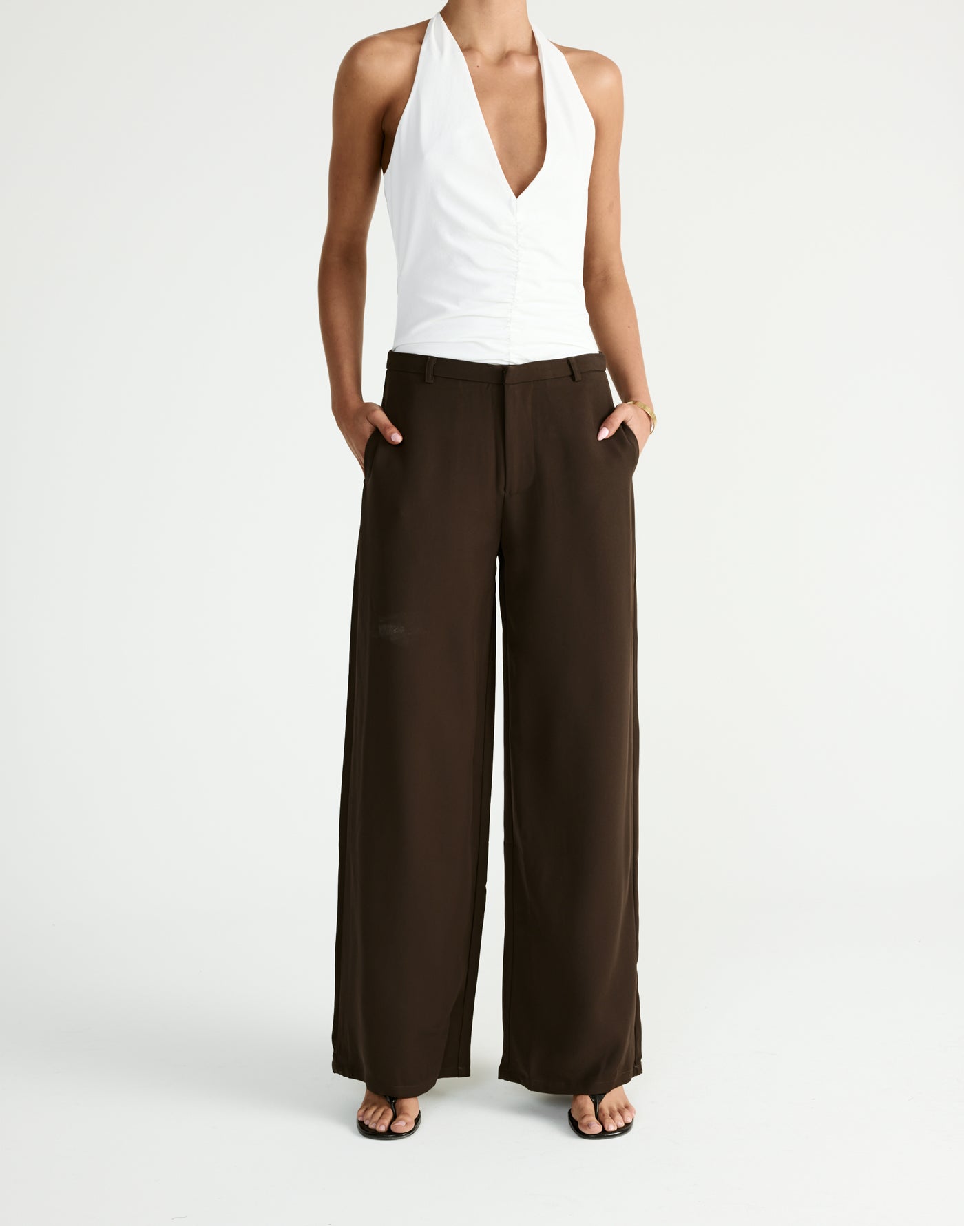 Darby Pants (Chocolate) | By CHARCOAL - - Women's Pants - Charcoal Clothing