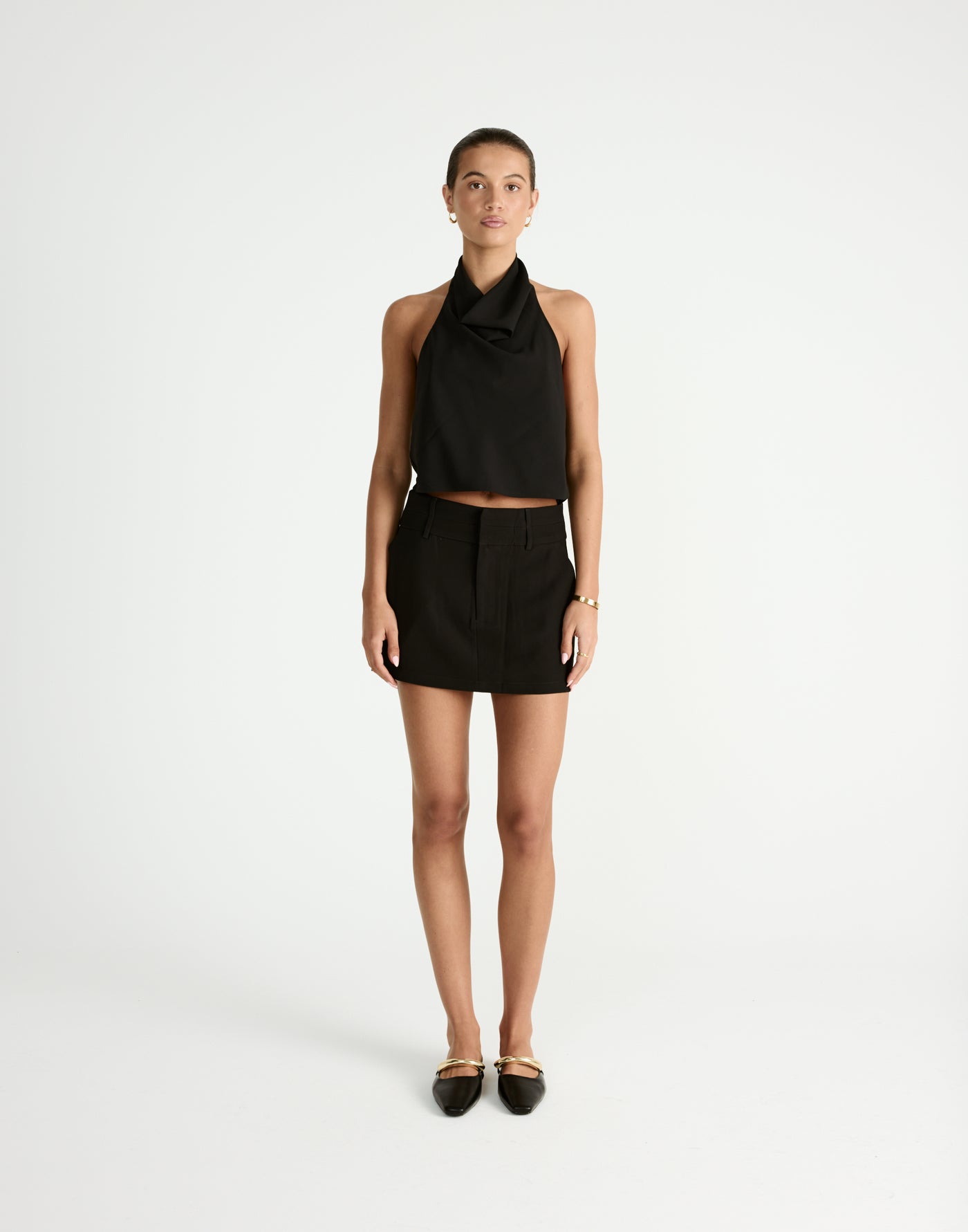 Aster Mini Skirt (Black) | By CHARCOAL - - Women's Pants - Charcoal Clothing