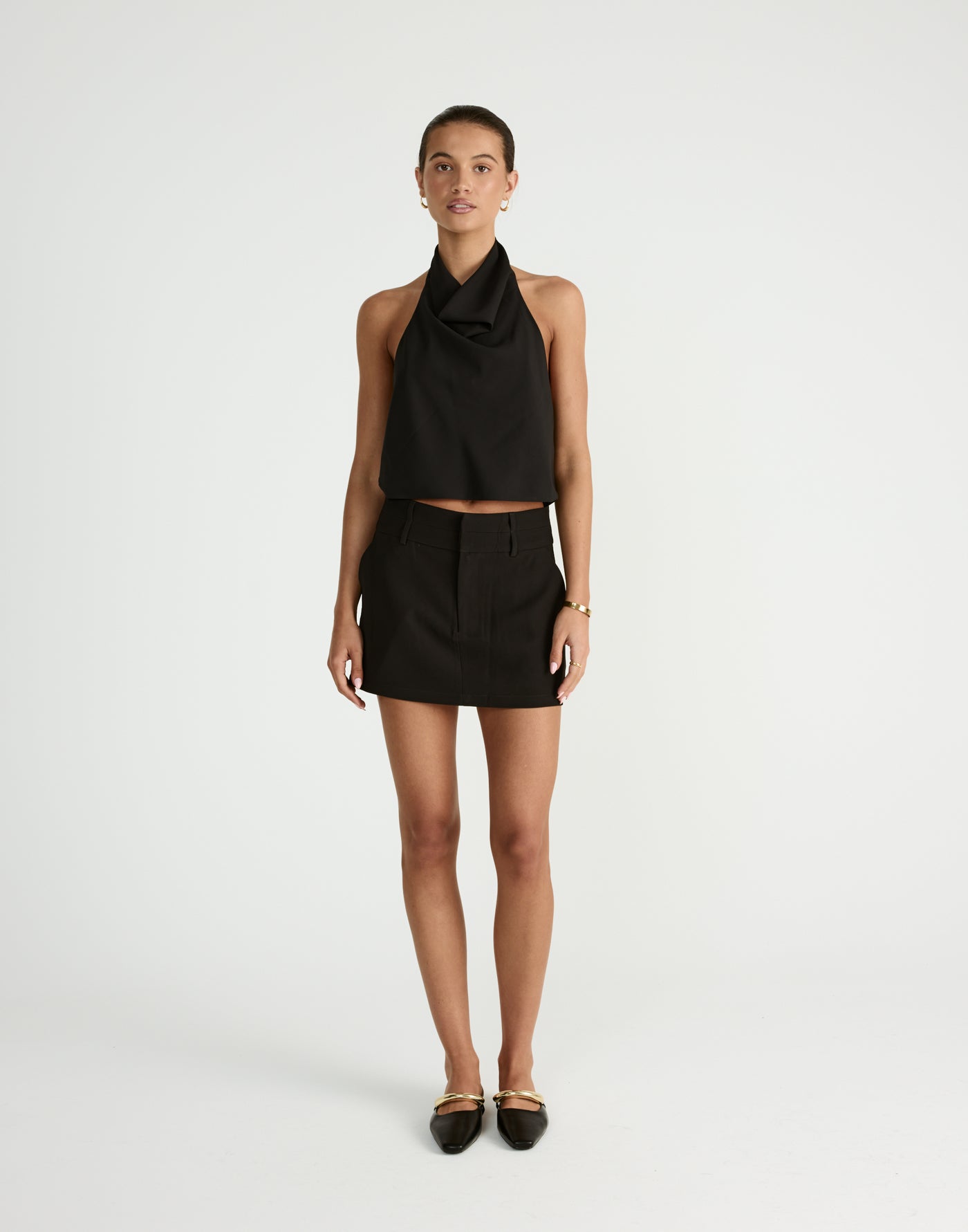 Aster Mini Skirt (Black) | By CHARCOAL - - Women's Pants - Charcoal Clothing
