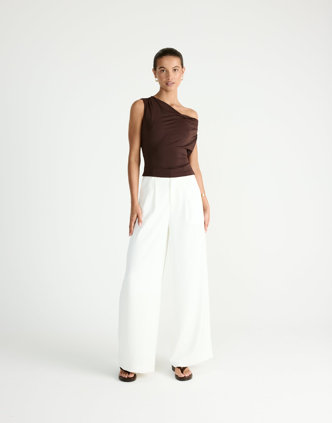Granger Top (Chocolate) - CHARCOAL Exclusive - - Women's Top - Charcoal Clothing