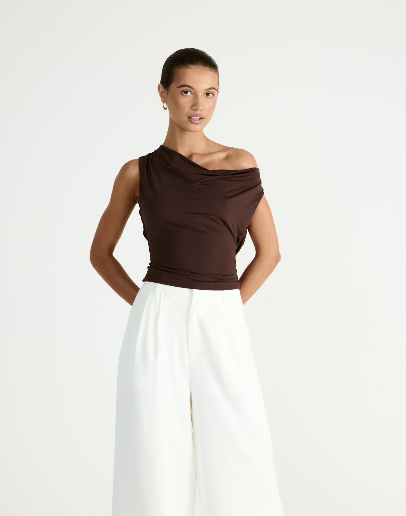 Granger Top (Chocolate) - CHARCOAL Exclusive - - Women's Top - Charcoal Clothing