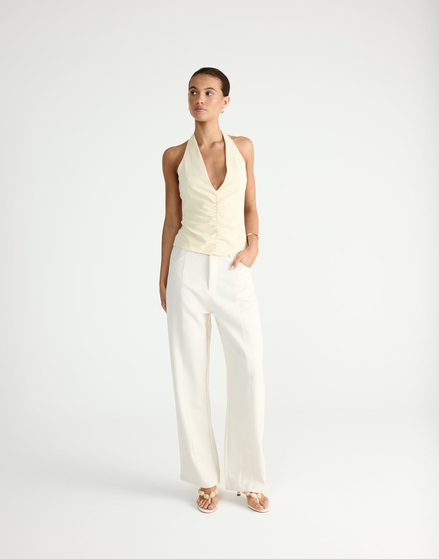 Keane Pants (Oat) | By CHARCOAL - - Women's Pants - Charcoal Clothing