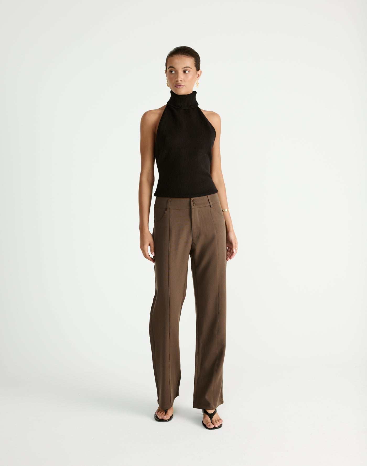 Idris Pants (Chocolate) | By CHARCOAL - - Women's Pants - Charcoal Clothing