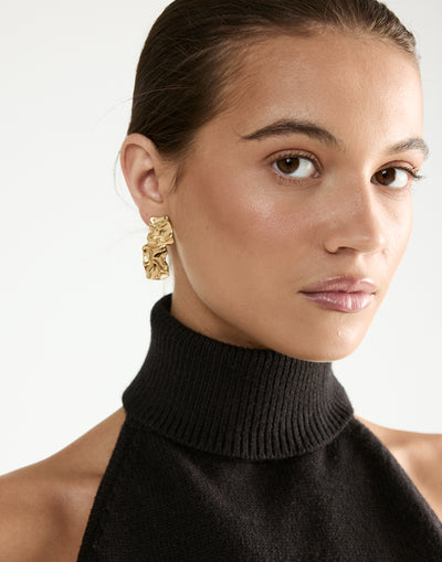 Solene Earrings (Gold) - - Women's Accessories - Charcoal Clothing
