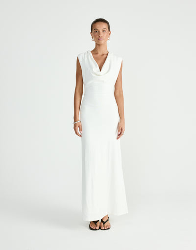 Arena Maxi Dress (Off White) | CHARCOAL Exclusive - - Women's Dress - Charcoal Clothing