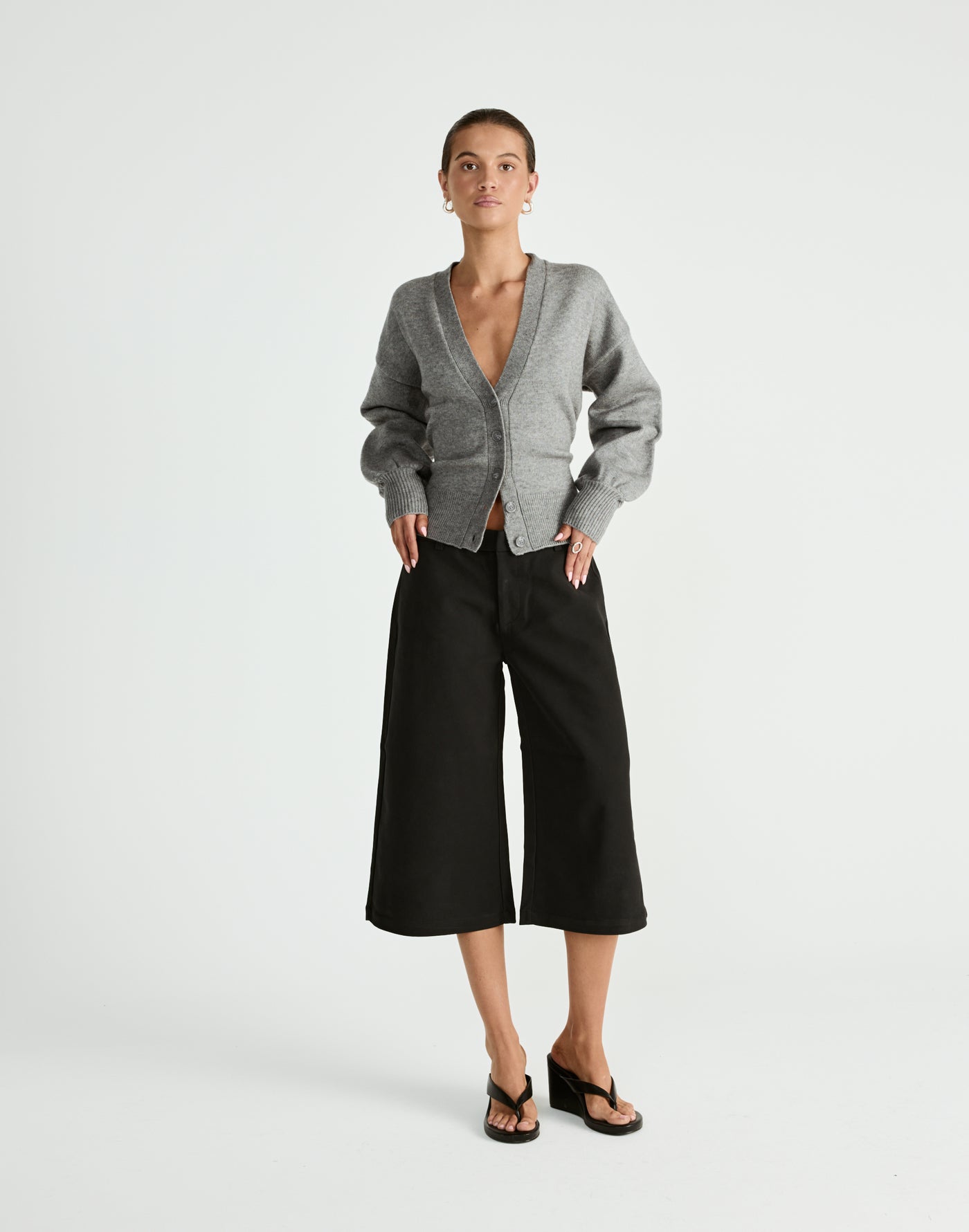 Symphony Midi Pants (Black) | CHARCOAL Exclusive - - Women's Pants - Charcoal Clothing