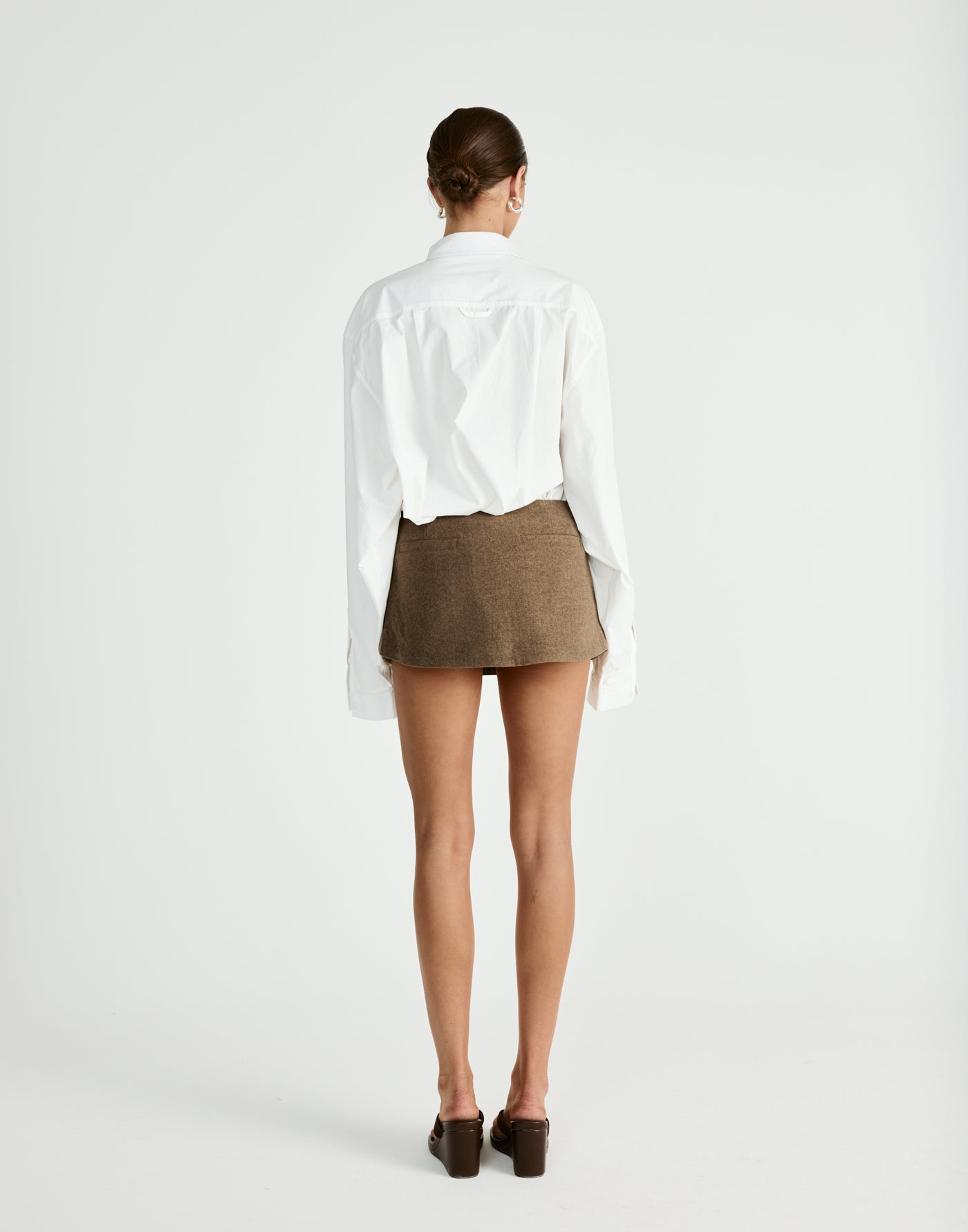 Domain Skort (Mocha) | CHARCOAL Exclusive - - Women's Skort - Charcoal Clothing
