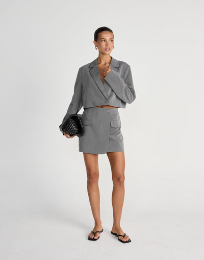  - Women's Skirt - Charcoal Clothing