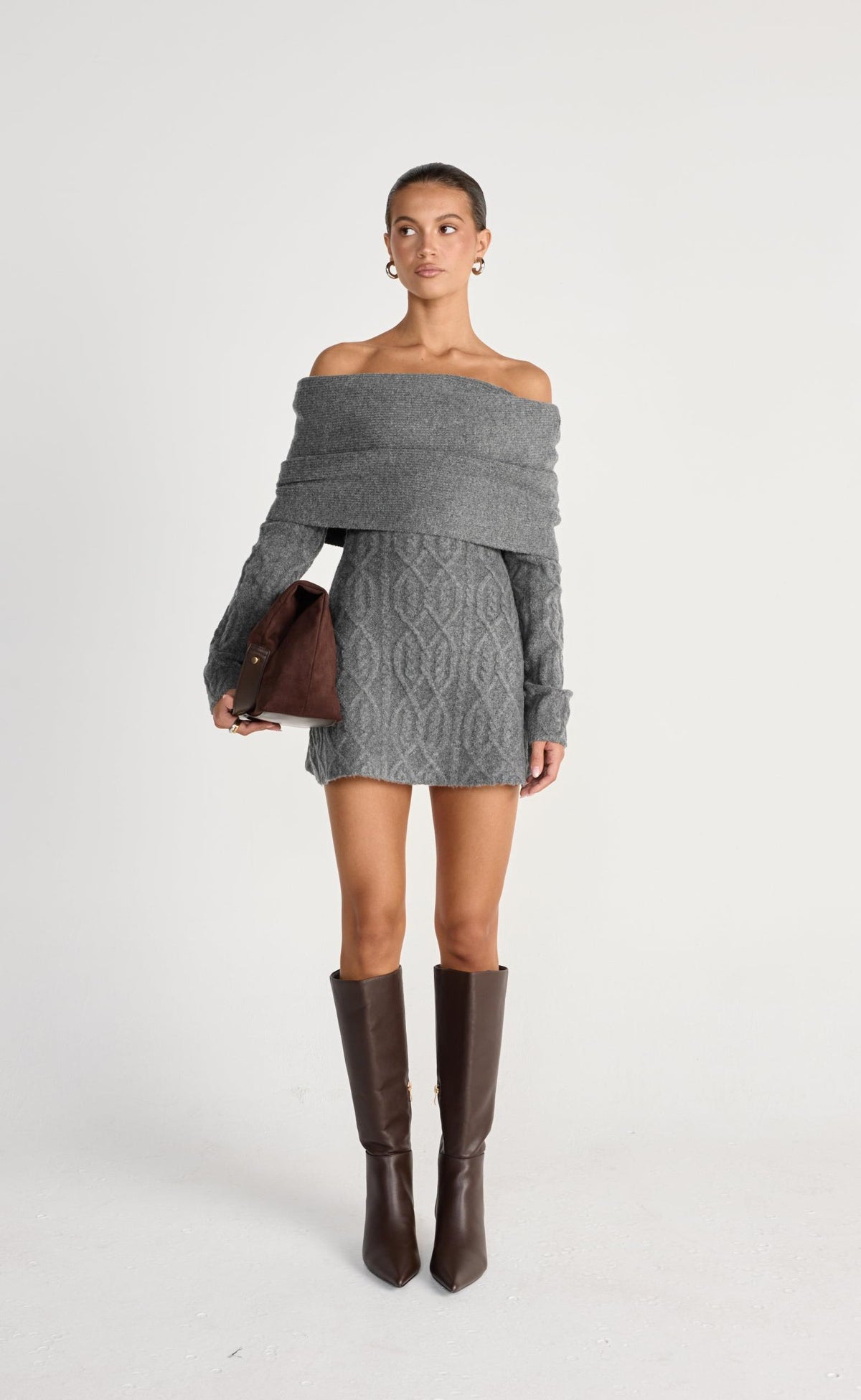  - Women's Dress - Charcoal Clothing