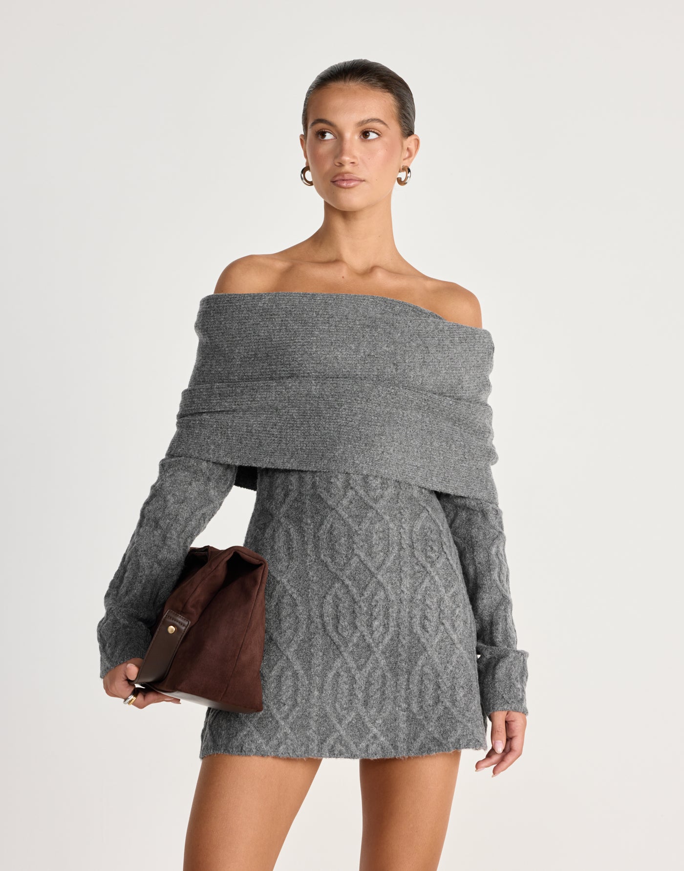  - Women's Dress - Charcoal Clothing