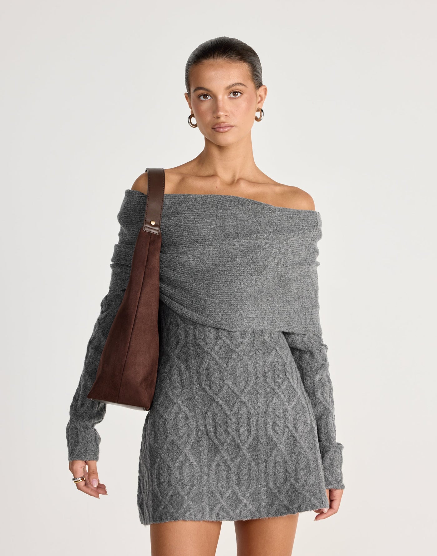  - Women's Dress - Charcoal Clothing